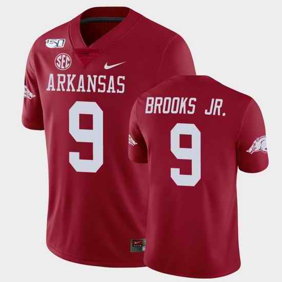 Men Arkansas Razorbacks Greg Brooks Jr. College Football Cardinal Game Jersey